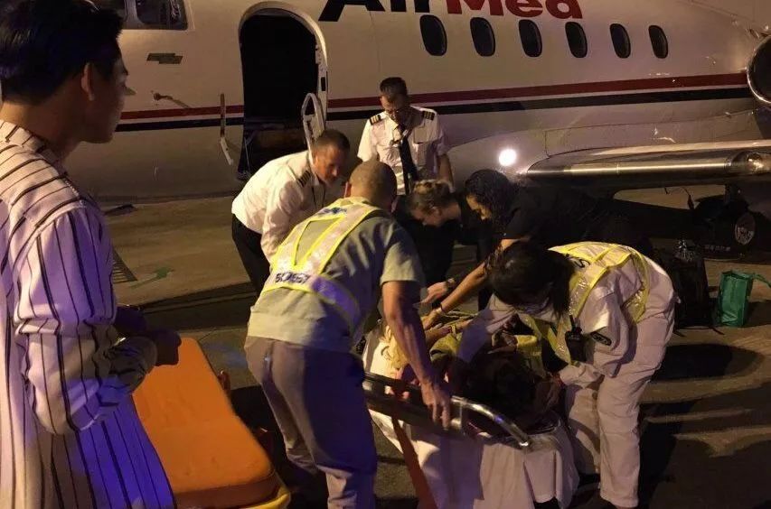 到比如县机场急救接送